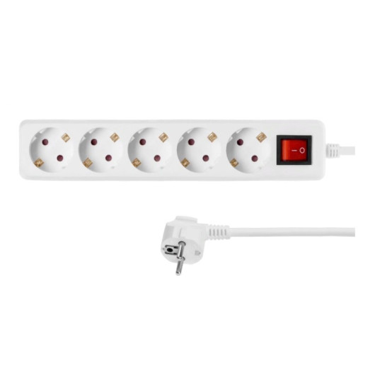 Сетевой фильтр 2Е 5XSchuko 3G*1.5мм