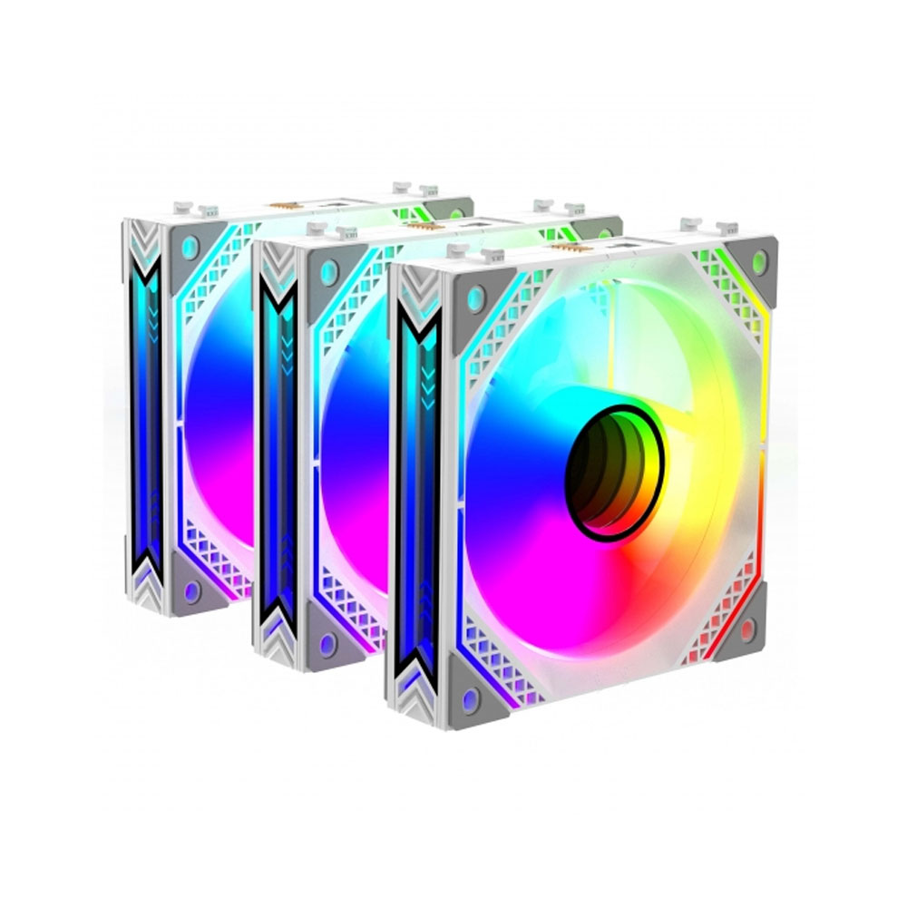Комплект вентиляторов 2E Gaming Air Cool ACF120MB-ARGB, 3x120мм, 2000rpm, белый Комплект вентиляторов 2E Gaming Air Cool ACF120MB-ARGB, 3x120мм, 2000rpm, белый