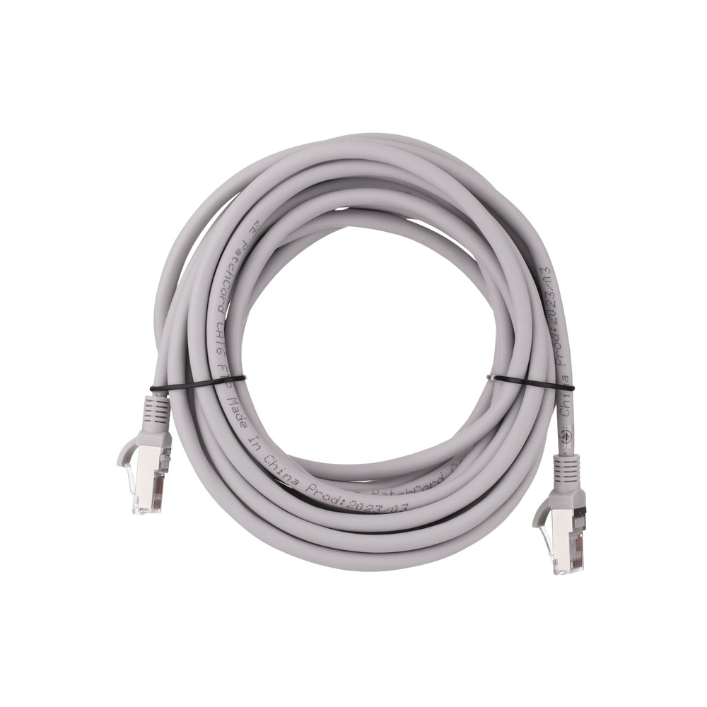 Патч-корд 2E САТ 6, FTP, 5м, 26AWG, RJ45, 7/0.16, Cu, LSZH, серый