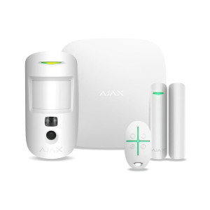 Комплект охранной сигнализации Ajax StarterKit Cam белый EU Комплект охранной сигнализации Ajax StarterKit Cam белый EU