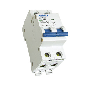 Автомат выключатель ANDELI DZ 49-63-2P 2A 6кА Автомат выключатель ANDELI DZ 49-63-2P 2A 6кА