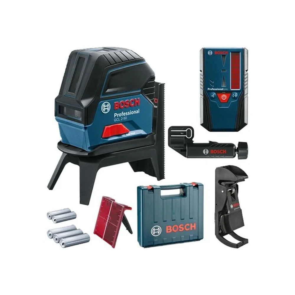 Лазерный уровень с приёмником BOSCH GCL 2-50+LR6