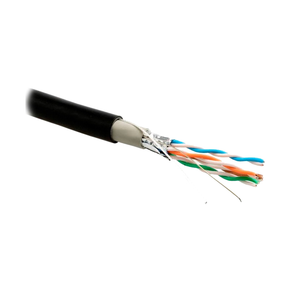 Сетевой кабель FTP cat 5e 4x2х0,5 экранированный (для наружного монтажа)