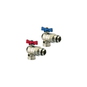 Кран шаровый угловой CLIMADENS 1" для коллектора (в комп, подача и обратка) Кран шаровый угловой CLIMADENS 1" для коллектора (в комп, подача и обратка)