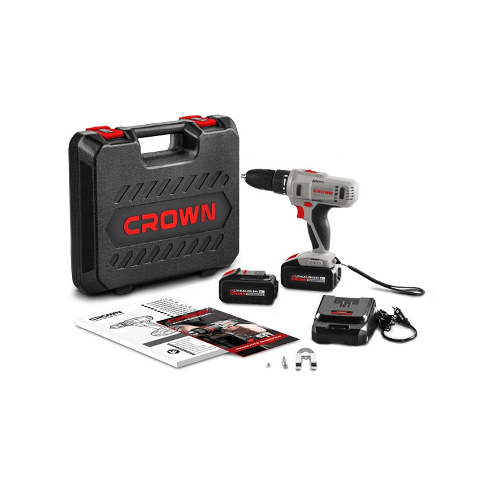 Аккумуляторный шуруповерт CROWN CT21074LH-2 BMC