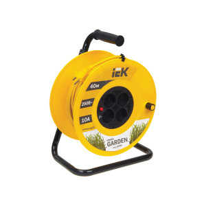 Катушка IEK УК40 с т/з 4 места 2Р/40м 2х1,0 мм2 "Garden"