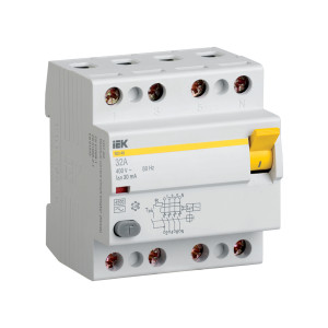 УЗО IEK ВД1-63 4Р 16А, 25А, 32А, 40A, 50A, 63А 30мА 