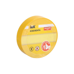 Изолента IEK 0,13х15 мм жёлтый 20 метров Изолента IEK 0,13х15 мм жёлтый 20 метров