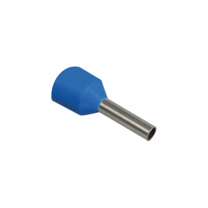 Наконечник-гильза IEK Е2508 2,5мм2 с изолированным фланцем (синий) (100шт)