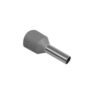 Наконечник-гильза IEK Е4009 4мм2 с изолированным фланцем (серый) (100шт)