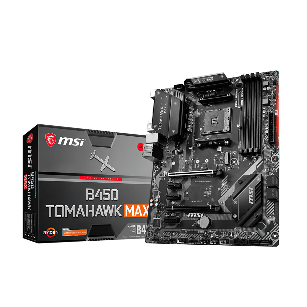 Материнcкая плата MSI B450_TOMAHAWK_MAX sAM4 B450 4xDDR4 HDMI-DVI ATX