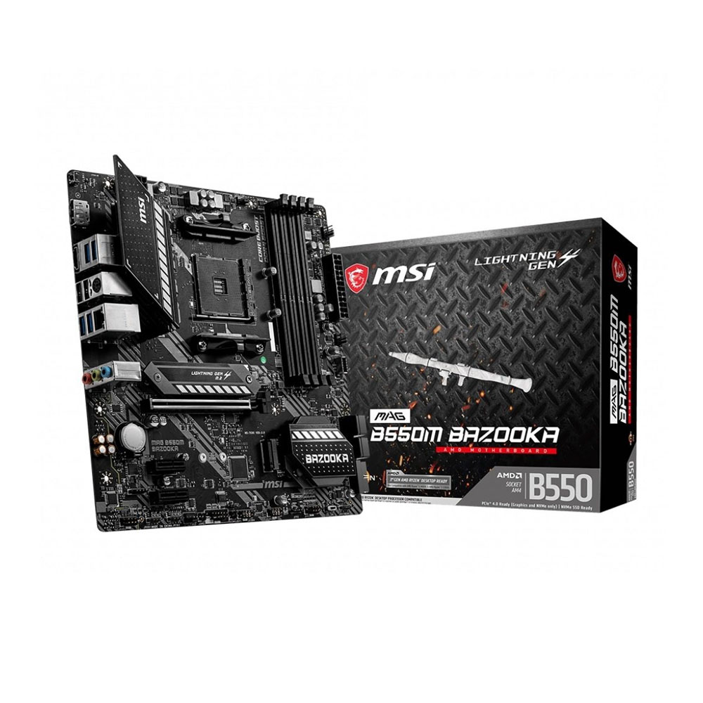 Материнcкая плата MSI MAG_B550M_BAZOOKA sAM4 B550 4xDDR4 HDMI-DP mATX