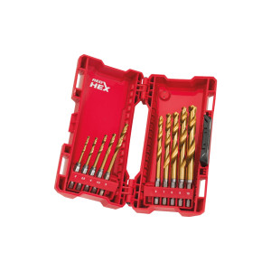 Набор свёрл по металлу Milwaukee HSS-G RedHEX HSS-G TiN (10шт) Набор свёрл по металлу Milwaukee HSS-G RedHEX HSS-G TiN (10шт)