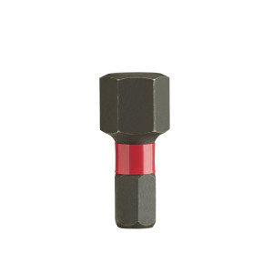 Насадка Milwaukee SHOCKWAVE Hex10 25мм  Насадка Milwaukee SHOCKWAVE Hex10 25мм