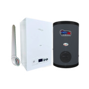Котел газовый настенный PROTECT 32kW + Vitale 100л Hight Speed бойлер + дымоход Котел газовый настенный PROTECT 32kW + Vitale 100л Hight Speed бойлер + дымоход