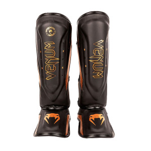 Защита голени и стопы Venum (Черно-золотой)