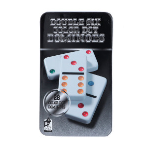 Домино цветное в железном боксе s168