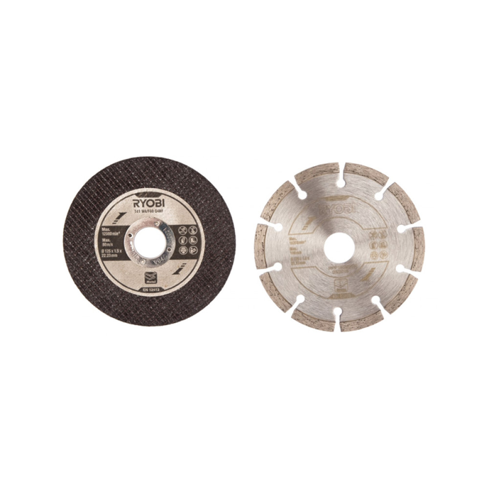 Набор дисков для УШМ (125х22.2 мм) Ryobi RAK6AGD125