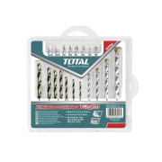 Набор сверл и битов спиральные 19шт. TOTAL TACSDB1901 Набор сверл и битов спиральные 19шт. TOTAL TACSDB1901