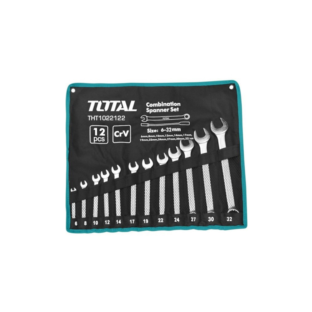 Набор комбинированных ключей Total THT1022122