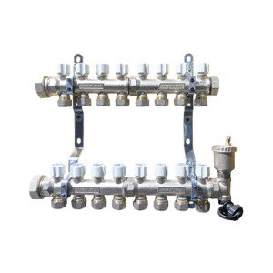 Коллектор EASY LOCK 1" из латуни 3/4"-10 выходов