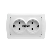 Розетка VIKO CARMEN двойная с заземлением 16A