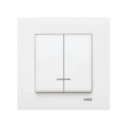 Выключатель VIKO KARRE с индикатором двойной 