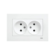 Розетка двойная без заземления VIKO KARRE 16A