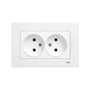 Розетка двойная без заземления VIKO KARRE 16A