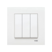 Выключатель VIKO KARRE трехклавишный Выключатель VIKO KARRE трехклавишный
