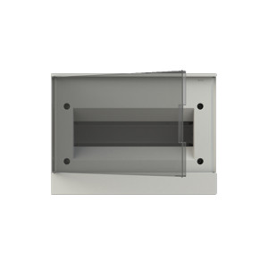 Щит для монтажа в нишу ABB Basic E, прозрачная серая дверь, 12 модулей Щит для монтажа в нишу ABB Basic E, прозрачная серая дверь, 12 модулей