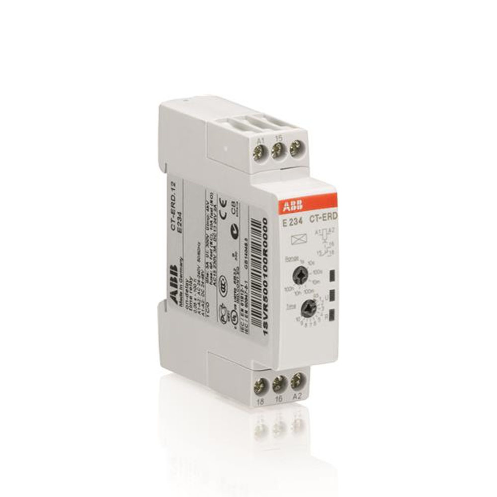 Реле времени (задержка на вкл) ABB CT-ERD 24-48V DC, 24-240B AC 7 1ПК