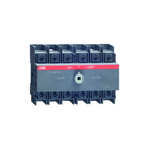 Выключатель-разъединитель реверсивный ABB OT100F3C 3Р 100А без ручки управления Выключатель-разъединитель реверсивный ABB OT100F3C 3Р 100А без ручки управления