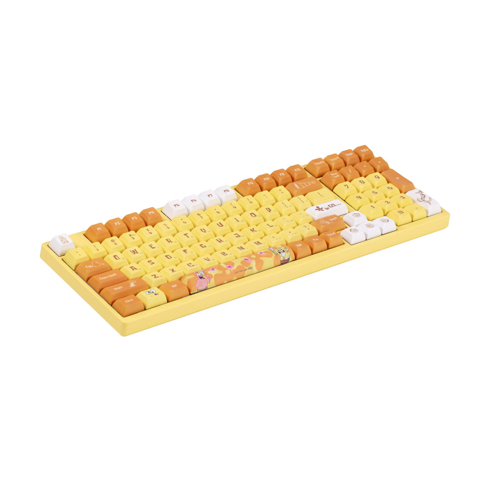 Клавиатура Akko 3098S Sponge Bob 98Key, CS Sponge, USB-A, Hot-swappable, EN/UKR, RGB, Желтый Клавиатура Akko 3098S Sponge Bob 98Key, CS Sponge, USB-A, Hot-swappable, EN/UKR, RGB, Желтый