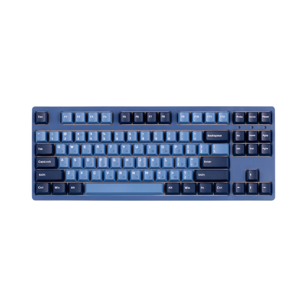 Клавиатура Akko 3087 DS Ocean Star 87Key, CS Blue V2, USB-A, EN/UKR, No LED, Голубой