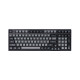 Клавиатура Akko 3098B Black&Cyan 98Key, CS Jelly White, BT/WL/USB-A, Hot-swappable, EN/UKR, RGB, Черный