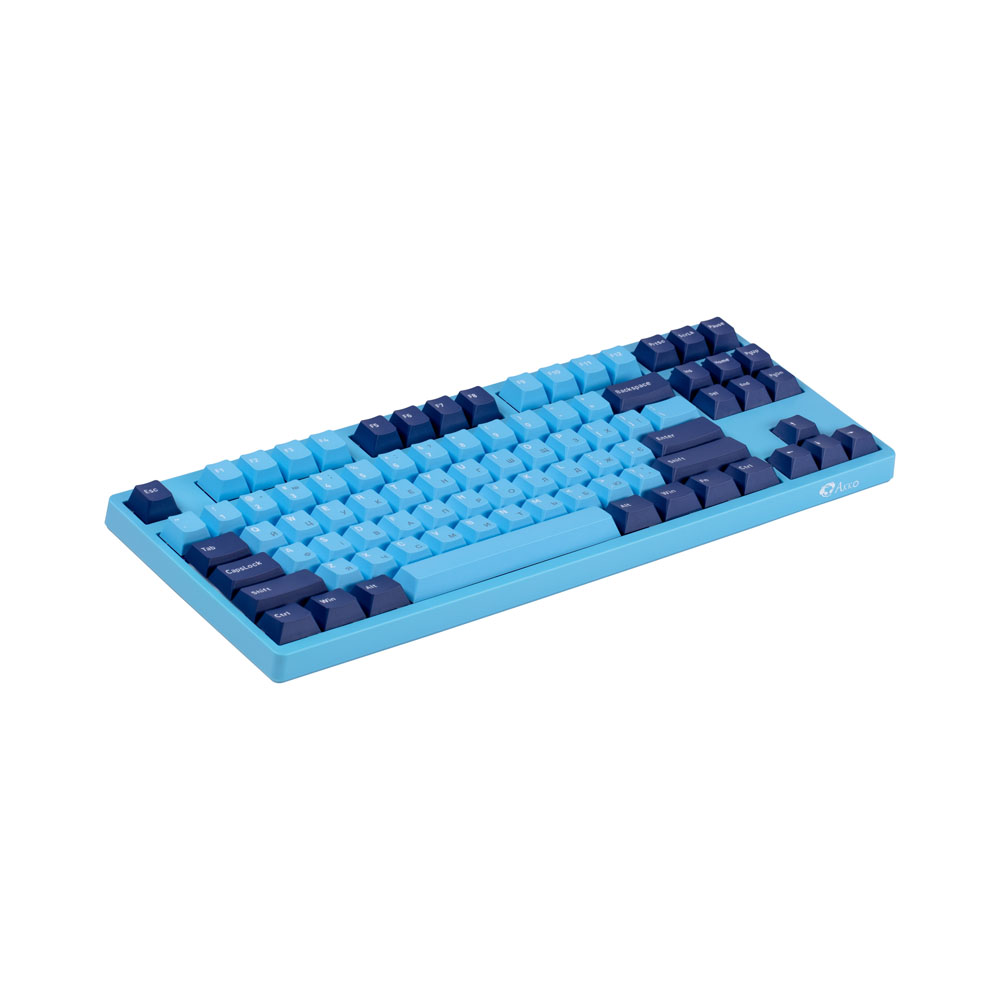 Клавиатура Akko 3087 Mirror of the Sky 87Key, Cherry MX Red, USB-A, EN/UKR, No LED, Голубой Клавиатура Akko 3087 Mirror of the Sky 87Key, Cherry MX Red, USB-A, EN/UKR, No LED, Голубой