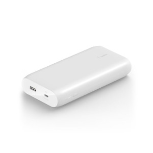 Портативное зарядное устройство Belkin Power Bank 20000mAh 30W PD USB-A, USB-C, белый