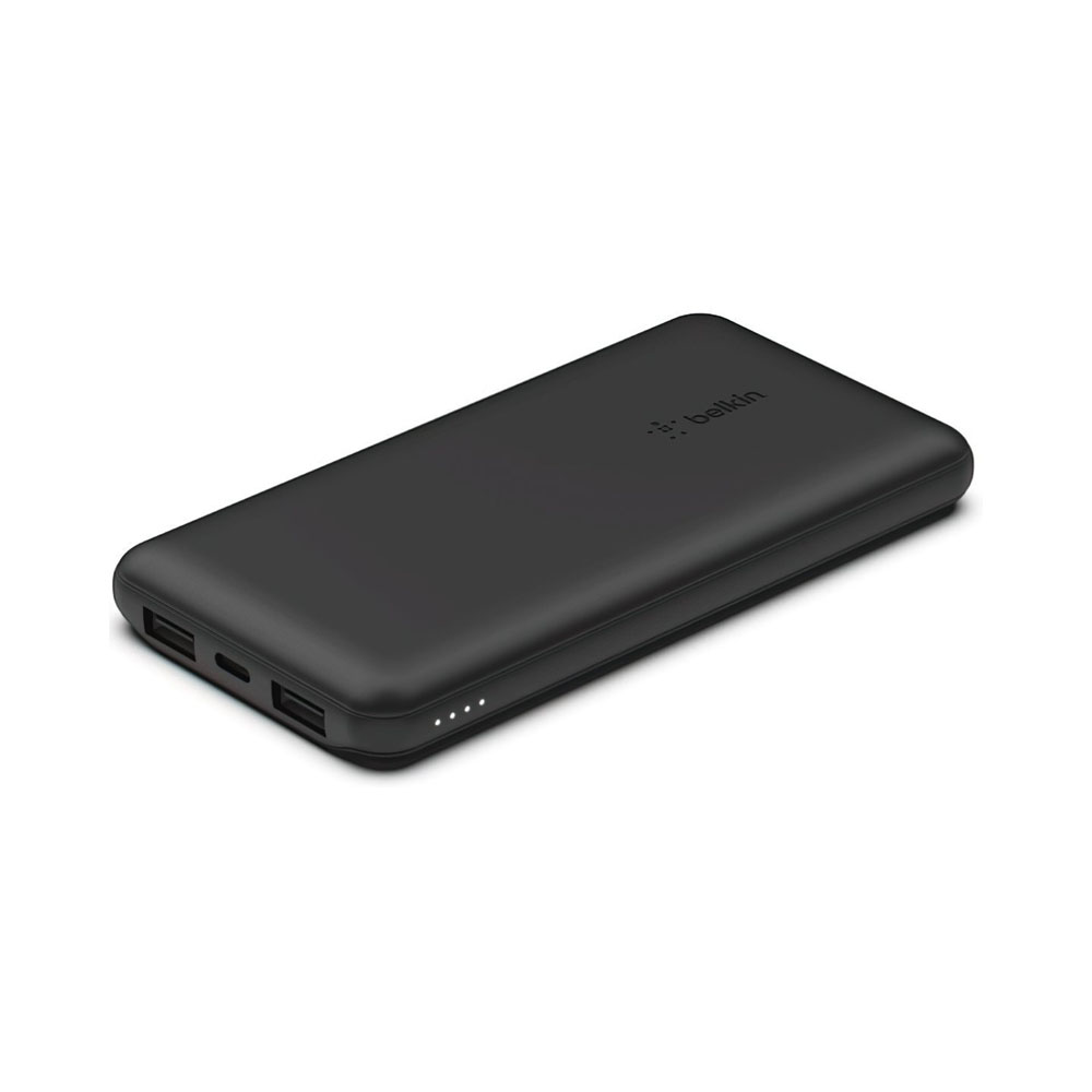 Аккумулятор портативный литий-ионный Belkin Power Bank 10000mAh, 15W Dual USB-A, USB-C, черный