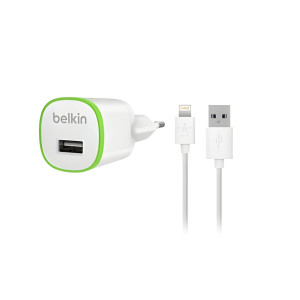 Зарядка Belkin Home Charger USB 1A, Lightning 1.2m, white