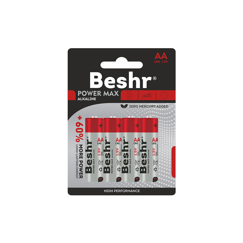 Батарейка BESHR POWER MAX ALKALINE 4B AALR6 1.5V