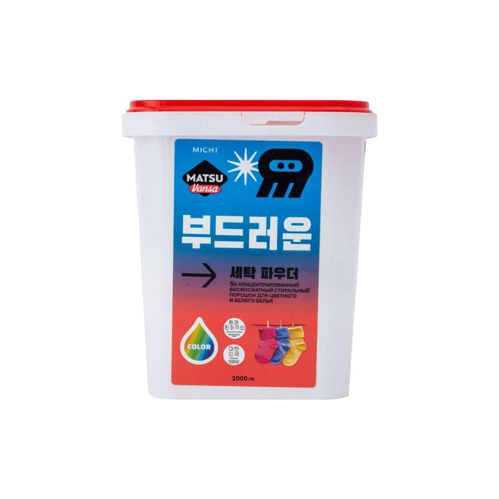 Концентрированный бесфосфатный стиральный порошок Matsu Vansa 5-x (1 кг)