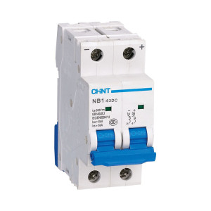 Автомат выключатель CHINT NB1-63DC 2P C10A DC500V 6kA Автомат выключатель CHINT NB1-63DC 2P C10A DC500V 6kA