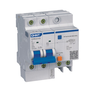 Автомат дифференциальный CHINT NXBLE-63 2P C10 30mA 6kA Автомат дифференциальный CHINT NXBLE-63 2P C10 30mA 6kA