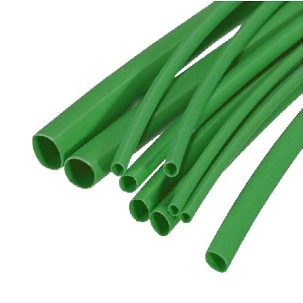 Термоусадка Delixi heat shrink tube 80mm green (1meter/25)
