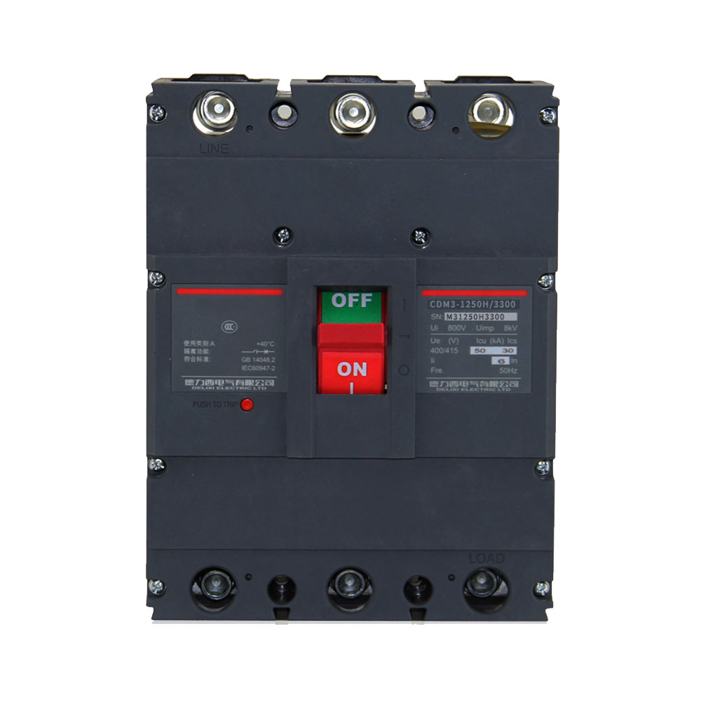 Автоматический выключатель DELIXI CDM3-1250H/3300 1000A