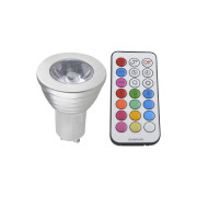 Светодиодная лампа LX-10, 3w RGB MR16 LEXPLUS (блистер с пультом) ELT