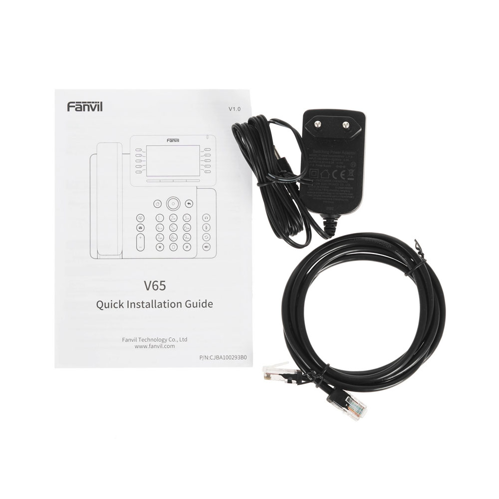 Телефон VoIP Fanvil V65 черный Телефон VoIP Fanvil V65 черный