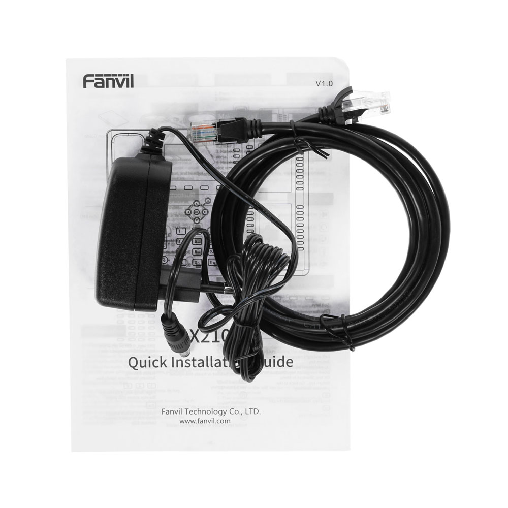 Телефон VoIP Fanvil X210 черный Телефон VoIP Fanvil X210 черный