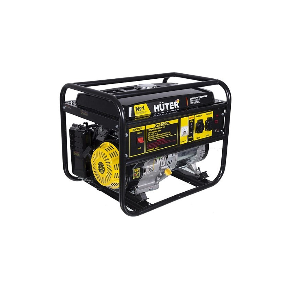 Бензиновый генератор Huter DY6500L, (5500 Вт)